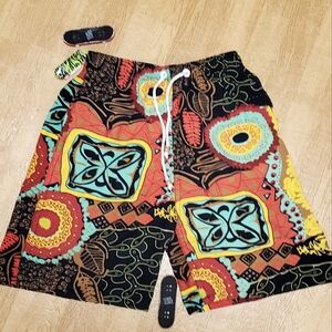 Mens Small Abstract Shorts